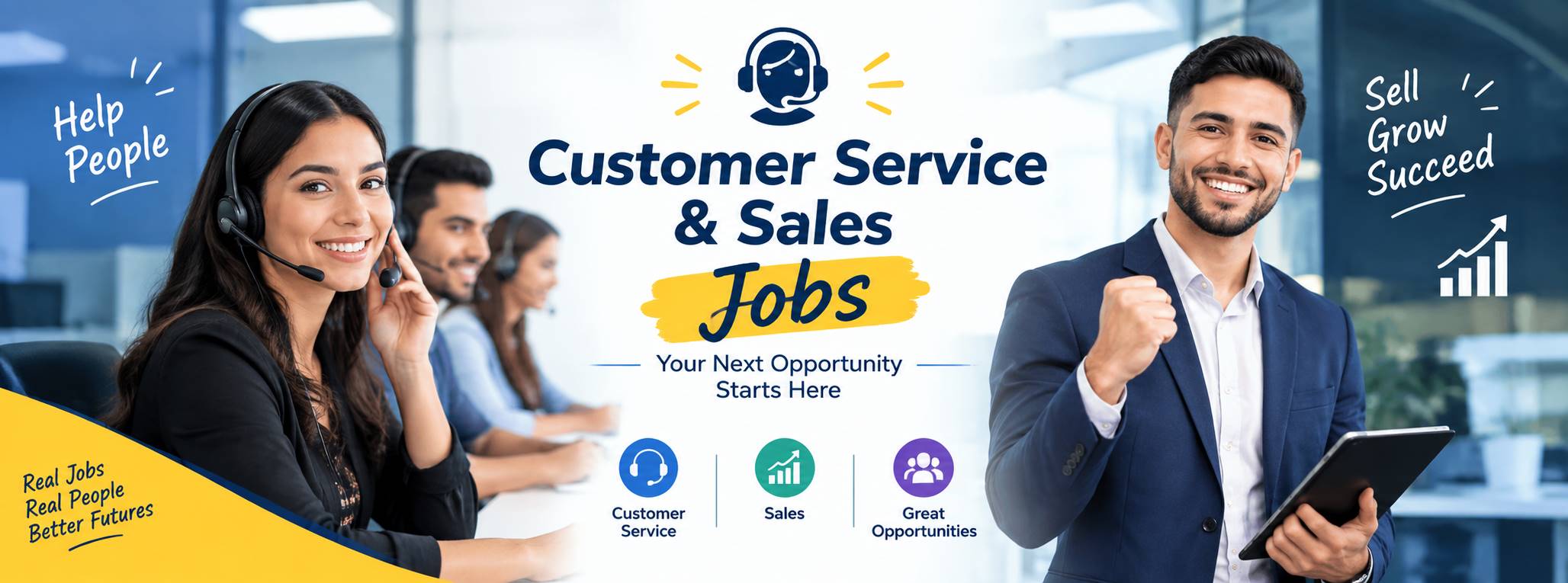 Customer service and sales professionals